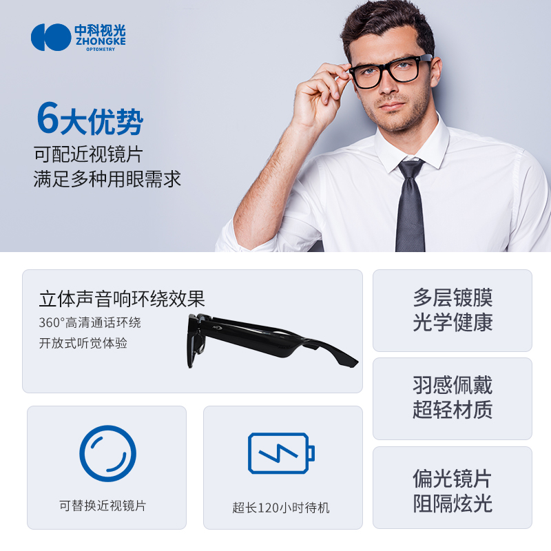 蓝牙眼镜